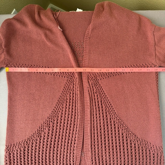 Element top women large cotton blend long sleeve open front cardigan sweater - Picture 8 of 10